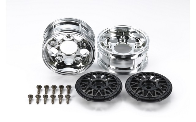 Tamiya 2-Piece Mesh Wheels (2) Black